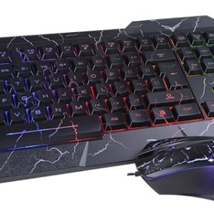 Naceb Technology NA-633 teclado Ratón incluido Juego USB Inglés Negro