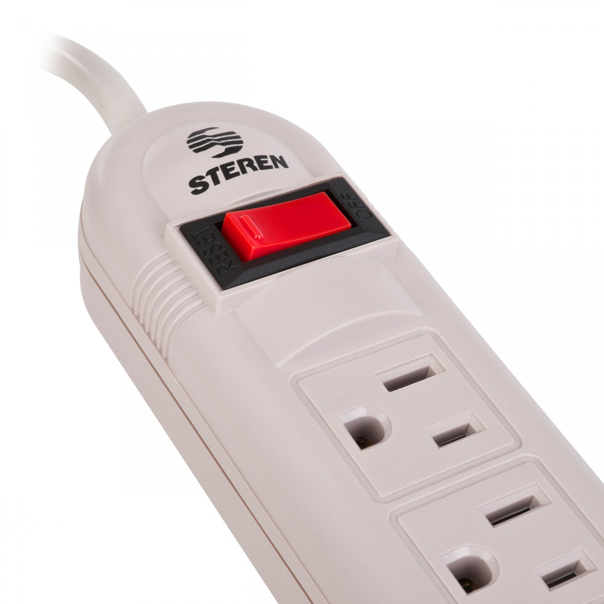 Steren 905-026 extensión de corriente 0.9 m 125 salidas AC Interior Blanco