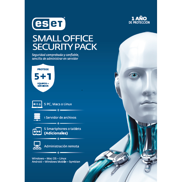 ESET Small Office Security Pack Seguridad antivirus Base Español 5 licencia(s) 1 Año(s)