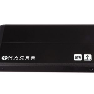 Naceb Technology NA-280 caja para disco duro externo Caja de disco duro (HDD) Negro 2.5"