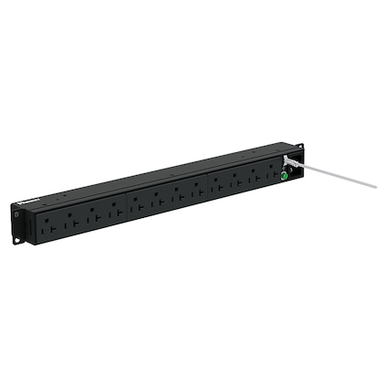 Panduit P12B01M unidad de distribución de energía (PDUs) 12 salidas AC 1U Negro