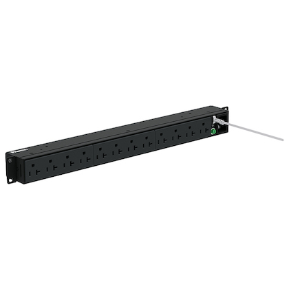 Panduit P12B19M unidad de distribución de energía (PDUs) 12 salidas AC 1U Negro