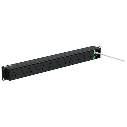 Panduit P12B30M unidad de distribución de energía (PDUs) 12 salidas AC 1U Negro