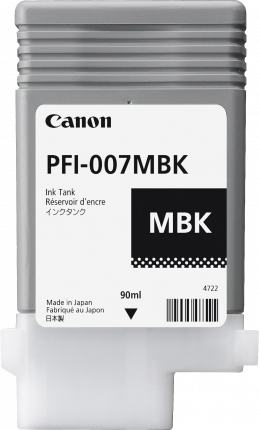 Canon PFI-007MBK cartucho de tinta Original Rendimiento estándar Negro