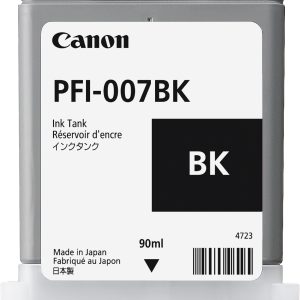 Canon PFI-007BK cartucho de tinta Original Rendimiento estándar Negro