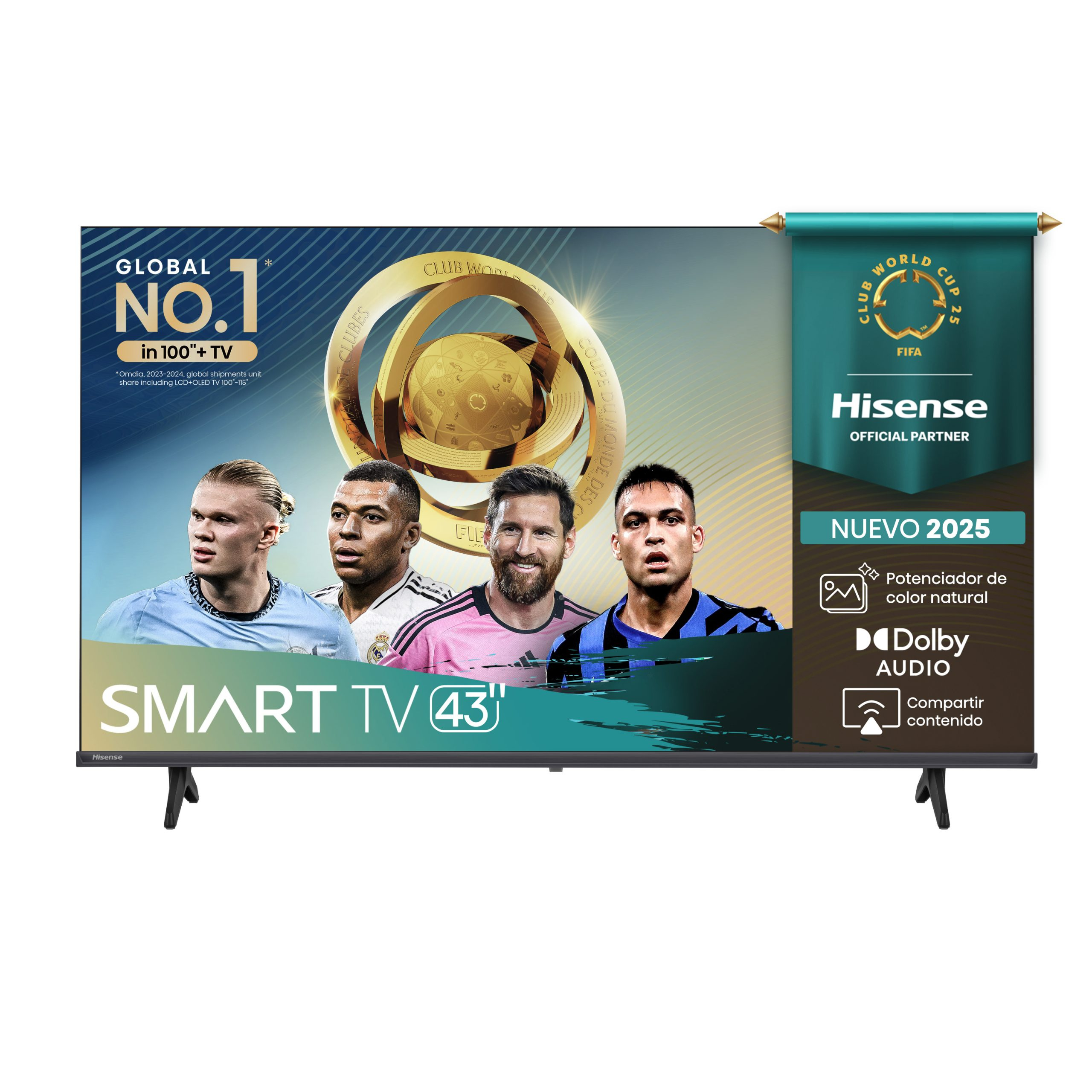 Hisense 43A4NV Televisor 109,2 cm (43″) Full HD Smart TV Wifi Negro