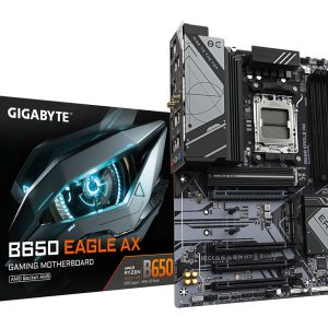 GIGABYTE B650 EAGLE AX Placa base - AMD Ryzen serie 9000, VRM de 12+2+2 fases, hasta 7600 MHz DDR5 (OC), 1xPCIe 5.0 + 2xPCIe 4.0 M.2, LAN GbE, WIFI 6E, USB 3.2 Gen 2