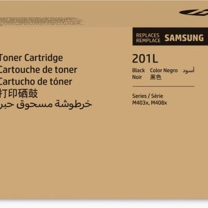 Samsung Cartucho de tóner original HP MLT-D201L de alto rendimiento, negro