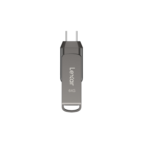 Lexar JumpDrive Dual Drive D400 unidad flash USB 64 GB USB Type-A / USB Type-C 3.2 Gen 1 (3.1 Gen 1) Plata