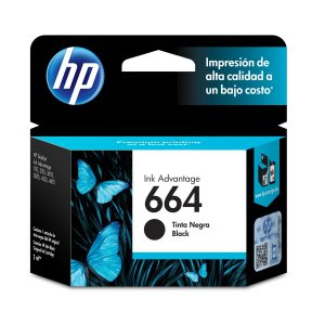 HP Cartucho original de tinta negra 664 Advantage