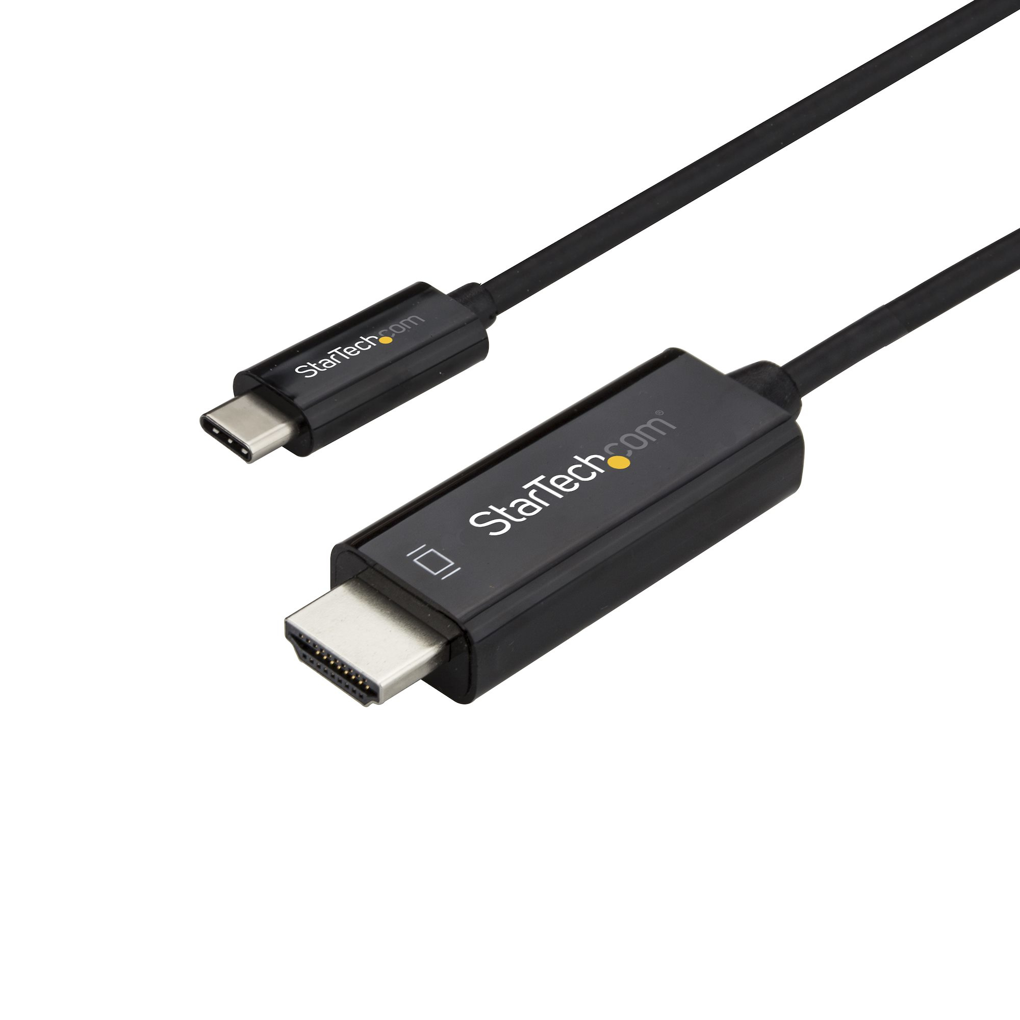 StarTech.com Cable de 3m USB C a HDMI - Cable Adaptador de Video USB Tipo C a HDMI 2.0 4K de 60Hz - Compatible con Thunderbolt 3 - Laptop a Monitor HDMI - Modo Alt DP 1.2 HBR2 - Negro