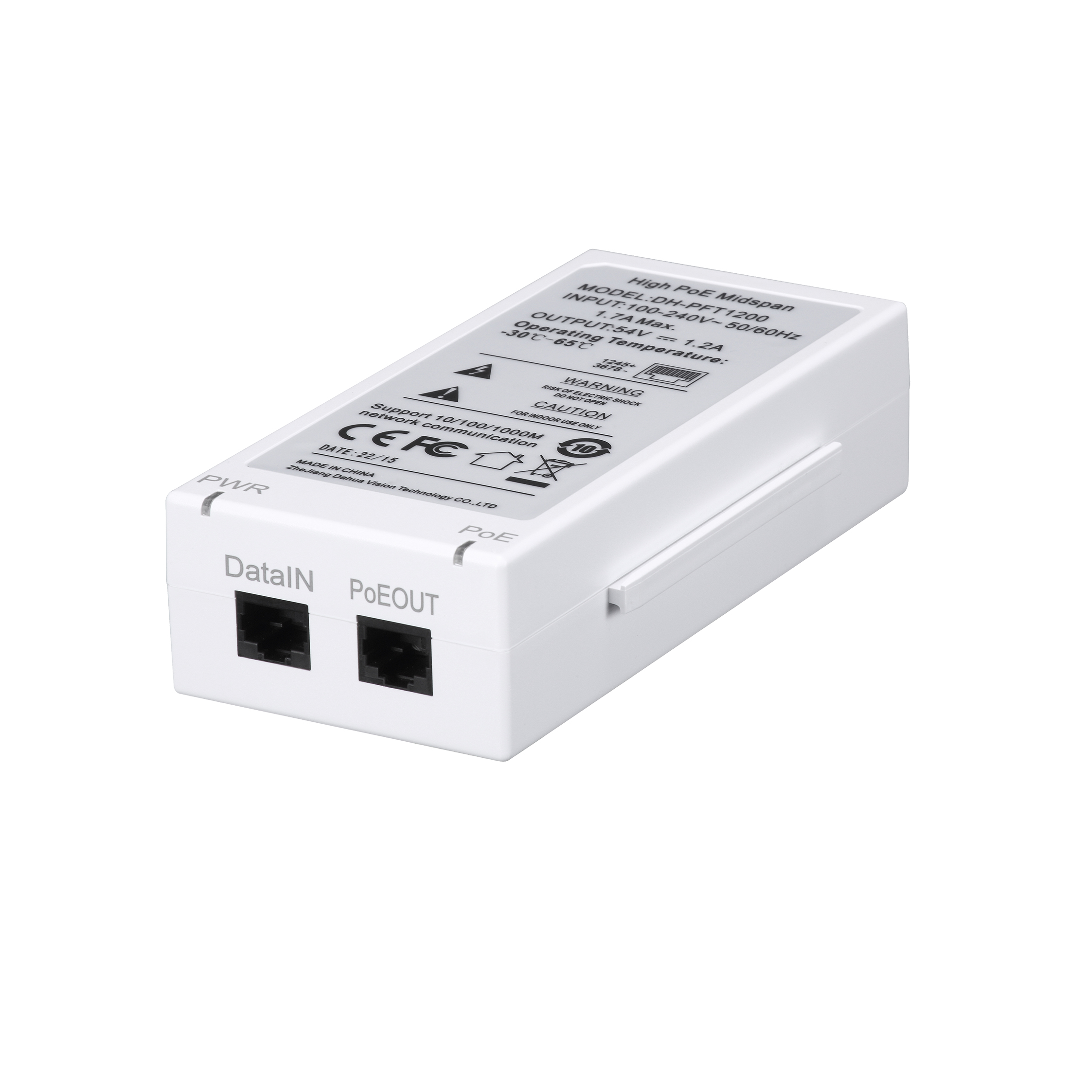 Dahua Technology PFT1200 adaptador PoE Gigabit Ethernet