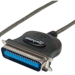 Manhattan Convertidor para Impresora USB-C Full Speed a Paralelo Cen36 USB-C Macho a Cen36 Hembra, 1 m (3 ft.), Negro