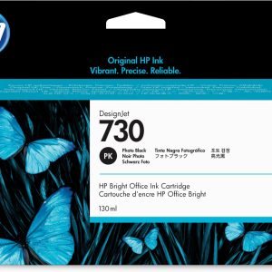 HP Cartucho de tinta DesignJet 730 negro fotográfico de 130 ml