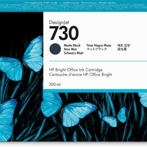 HP Cartucho de tinta DesignJet 730 negro mate de 300 ml