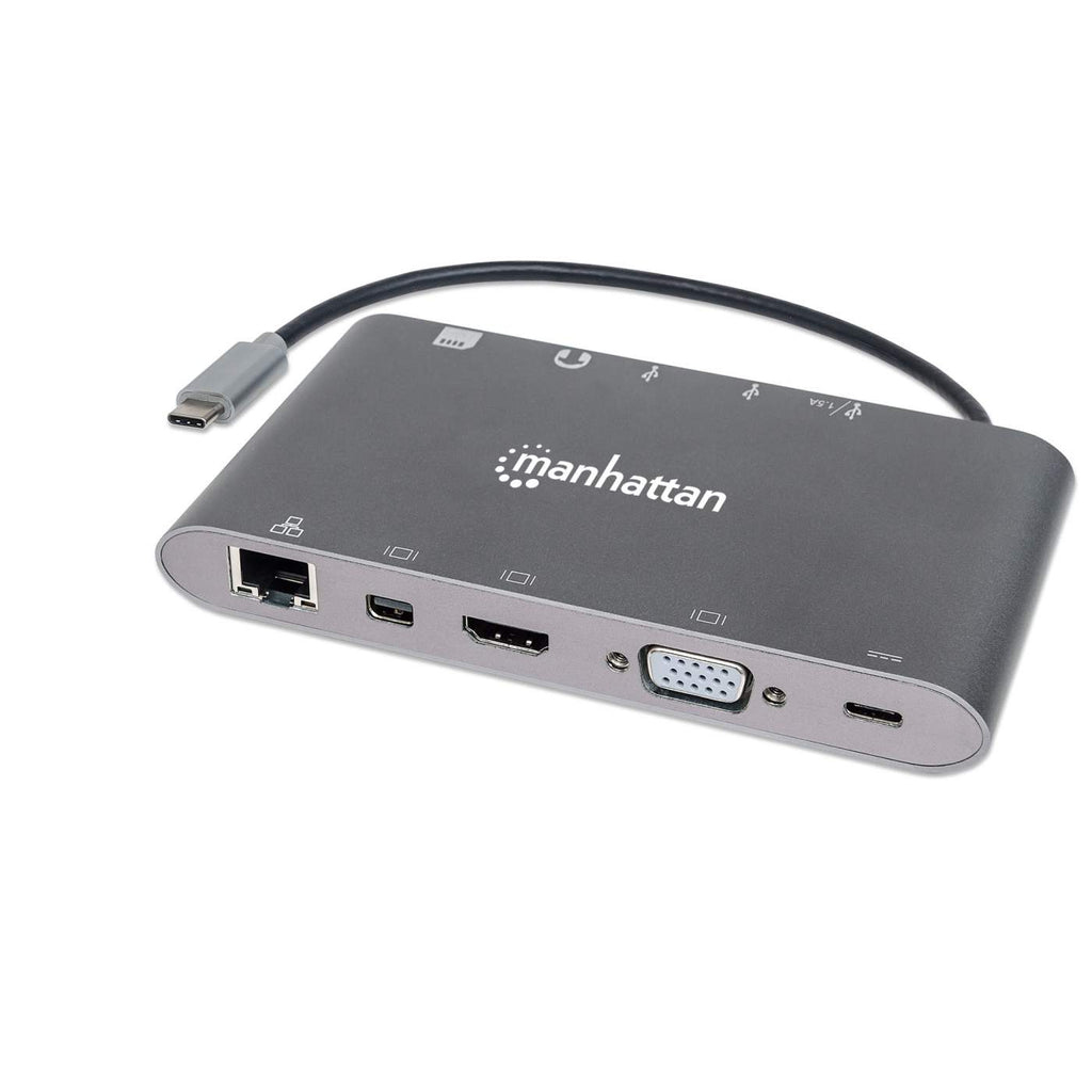 Manhattan Docking Station USB-C SuperVelocidad 7 en 1