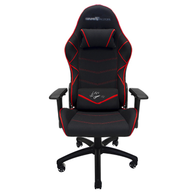 Game Factor CGC600/RD silla para videojuegos Silla universal para juegos asiento acolchado Negro, Rojo