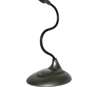 Perfect Choice Microfono de Lujo con Cuello Flexible Negro