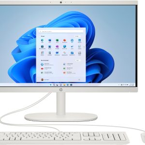HP 22-dg0006la Intel® Core™ i3 N100 54.5 cm (21.4") 1920 x 1080 Pixeles PC todo en uno 8 GB DDR5-SDRAM 128 GB UFS Windows 11 Home Wi-Fi 6 (802.11ax) Blanco