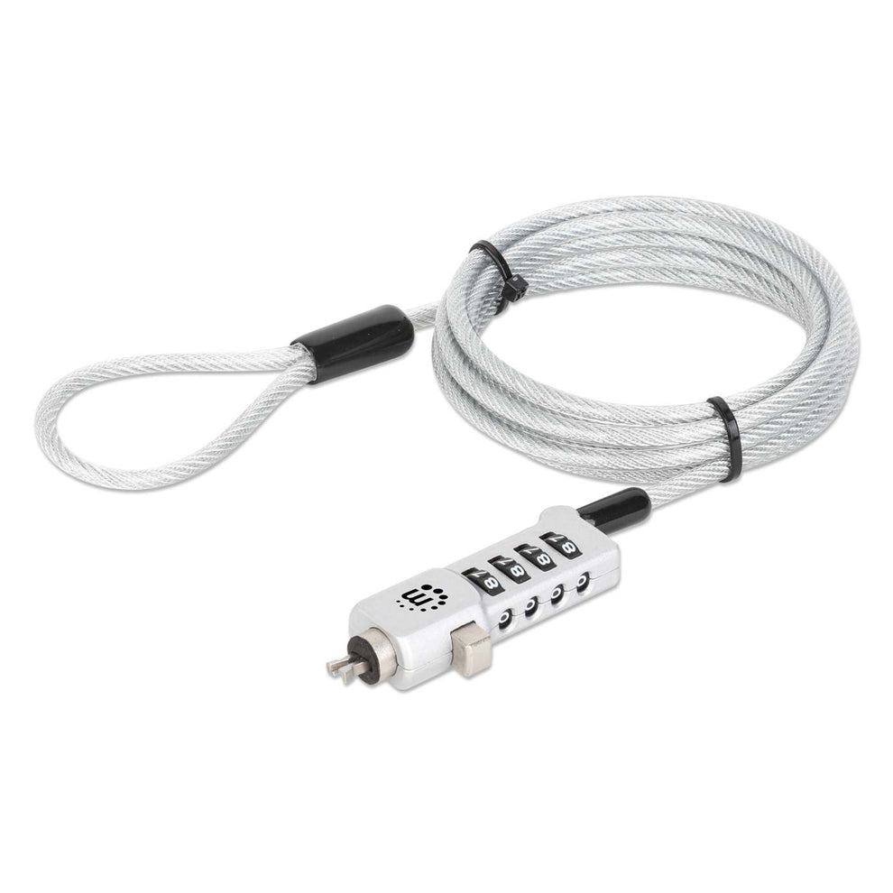 Manhattan 440301 cable antirrobo Plata 1,8 m