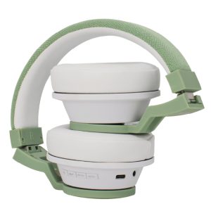 BACKDROP BDH-1V audífono y auriculare Audífonos Inalámbrico Diadema Música USB Tipo C Bluetooth Verde, Blanco
