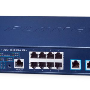 PLANET Layer 3 8-Port 2.5GBASE-T + Gestionado L3 10G Ethernet (100/1000/10000) 1U Azul