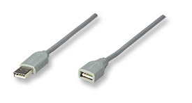 Manhattan 165211 cable USB 1.8 m USB A Gris