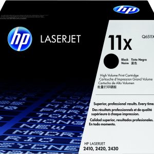 HP 11X High Yield Black Original LaserJet Toner Cartridge cartucho de tóner 1 pieza(s) Negro