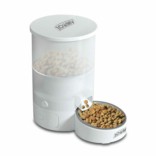 Zoomy ZPF01 comedero y bebedero para perro y gato Plástico Blanco Universal Alimentador automático para mascota