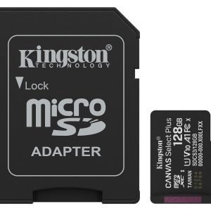 Kingston Technology 128GB microSDXC Canvas Select Plus Gen3 150MB/s A1 (Incluye adaptador de SD)