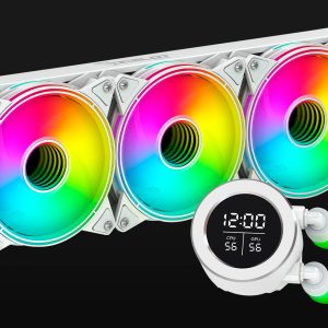 Ocelot Gaming POLAR WAVE 360 WHITE sistema de refrigeración de computadora Procesador Refrigerador de líquidos todo en uno 12 cm Blanco