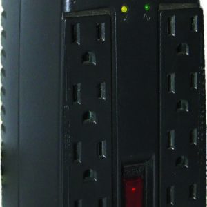 Vica T-1 regulador de voltaje 8 salidas AC 127 V Negro