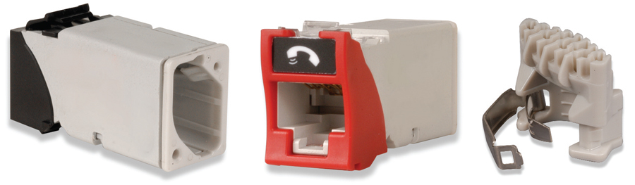 Siemon Z6-03 tomacorriente RJ-45 Rojo