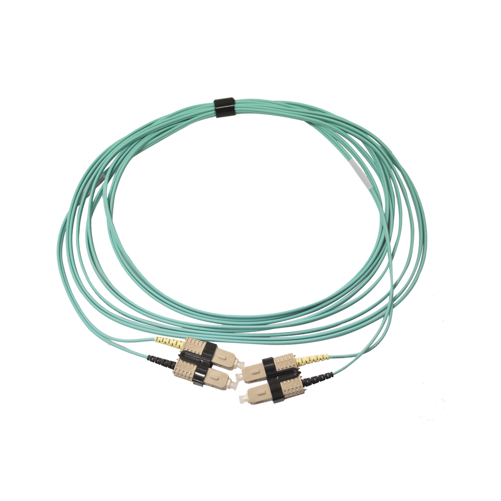 Siemon FJ2-SCSC5L-05AQ cable InfiniBand y de fibra óptica 5 m SC OFNR Color aguamarina
