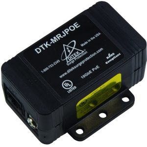 Ditek DTK-MRJPOE supresor de picos Negro 0 salidas AC 60 V