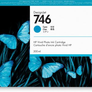 HP Cartucho de tinta cian DesignJet 746 de 300 ml