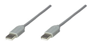 Manhattan 317887 cable USB 1.8 m USB A Gris