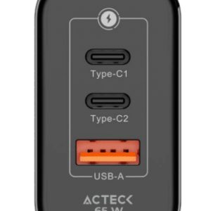 Acteck AC-935579 cargador de dispositivo móvil Universal Negro Corriente alterna Interior