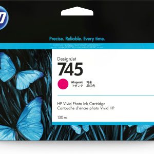 HP Cartucho de tinta DesignJet 745 magenta de 130 ml
