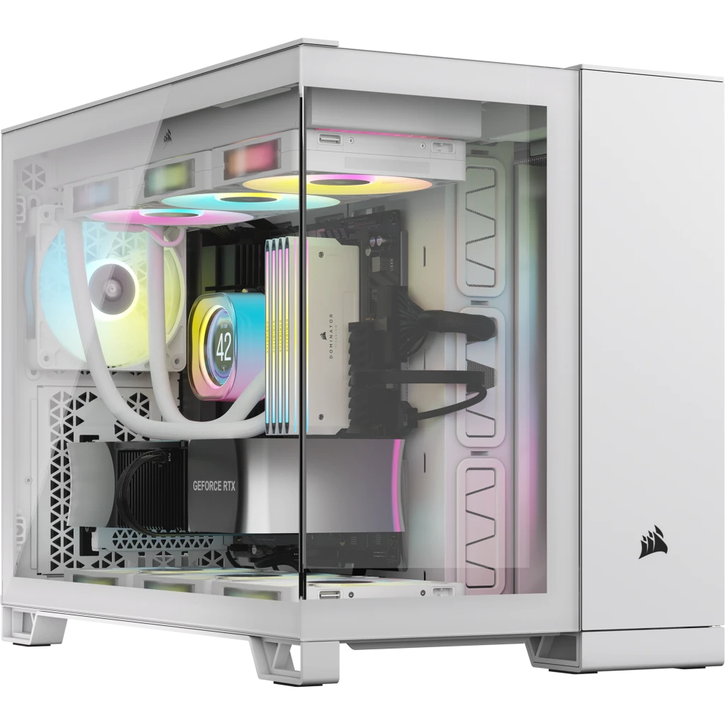 Corsair 2500X RGB Micro Tower Blanco