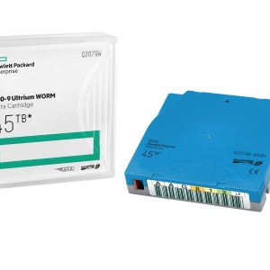 HPE LTO-9 Ultrium 45TB RW Custom Labeled 20 Data Cartridges with Cases
