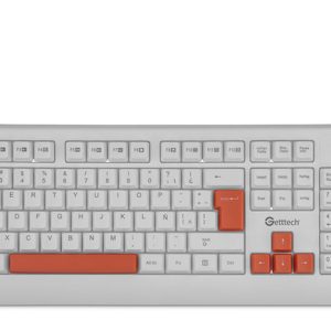 Getttech GGK-ESMWR-02-WH teclado Universal USB Blanco