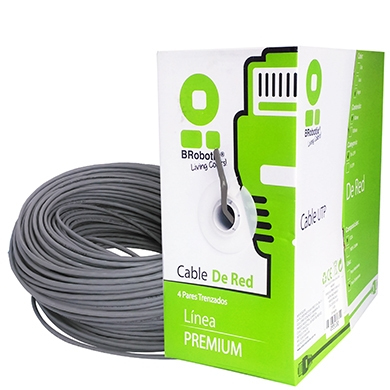BRobotix 062410 cable de red Gris 100 m Cat6 U/UTP (UTP)