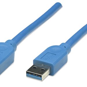 Manhattan 322447 cable USB USB 3.2 Gen 1 (3.1 Gen 1) 3 m USB A Azul