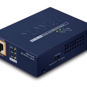 PLANET POE-171A-95 dispositivo de redes Gigabit Ethernet (10/100/1000) Energía sobre Ethernet (PoE) Azul