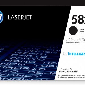 HP Cartucho original de tóner negro de alto rendimiento 58X LaserJet