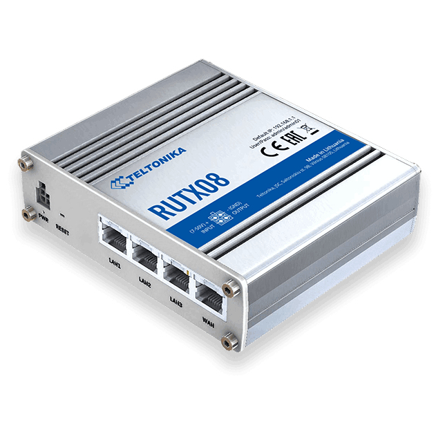 Teltonika RUTX08 enrutador Gigabit Ethernet Acero inoxidable