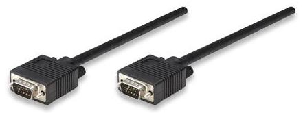 Manhattan 371377 cable VGA 11 m VGA (D-Sub) Negro