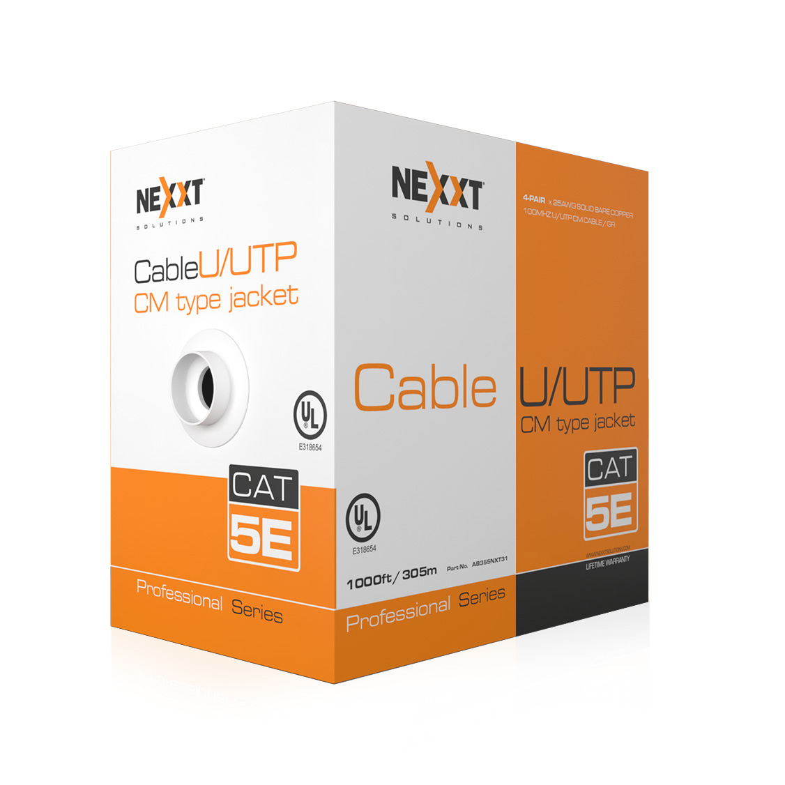 Nexxt Solutions AB355NXT31 cable de red Gris 305 m Cat5e U/UTP (UTP)