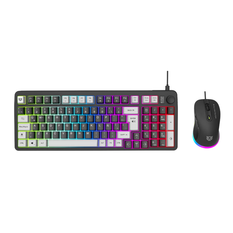 Balam Rush BR-940443 teclado Ratón incluido Juego USB Negro